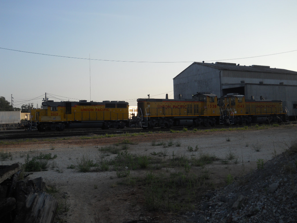 UPY 2112  28May2011  Saturday Morning at WabTec - the old HBT Engine Shop - on Milby Street 